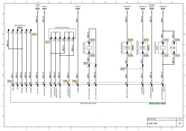 CAT Forklift MCFE EC30N2 Electrical Diagram 3