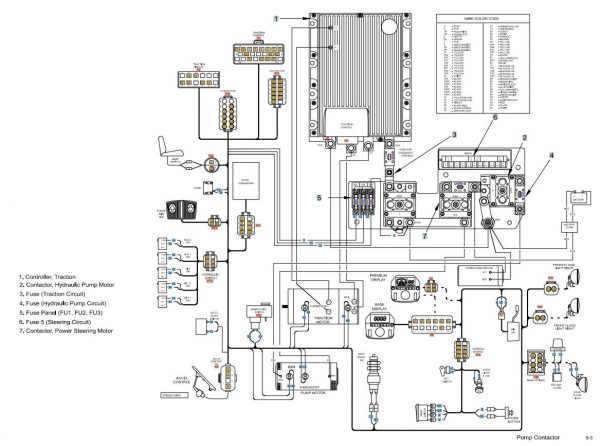 CAT Forklift MCFE EK18K Electrical Diagram 1