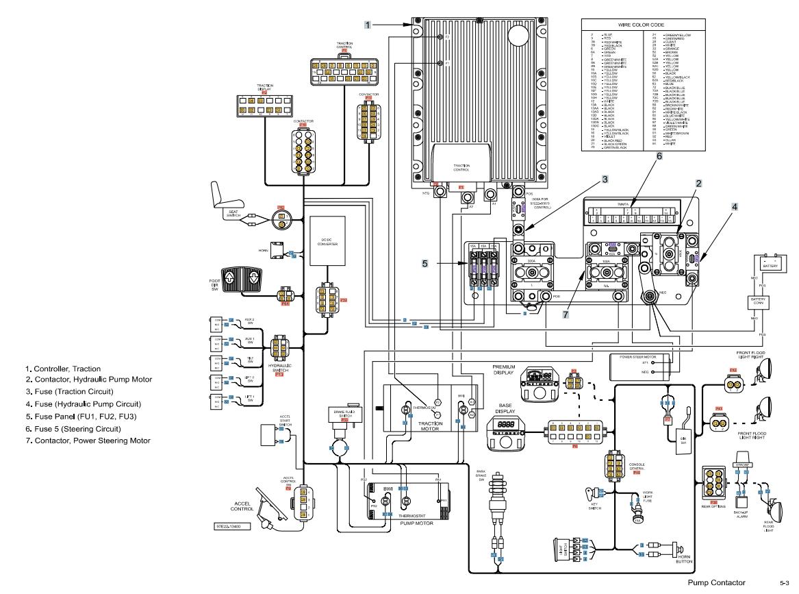 CAT Forklift MCFE EK18K Electrical Diagram 1