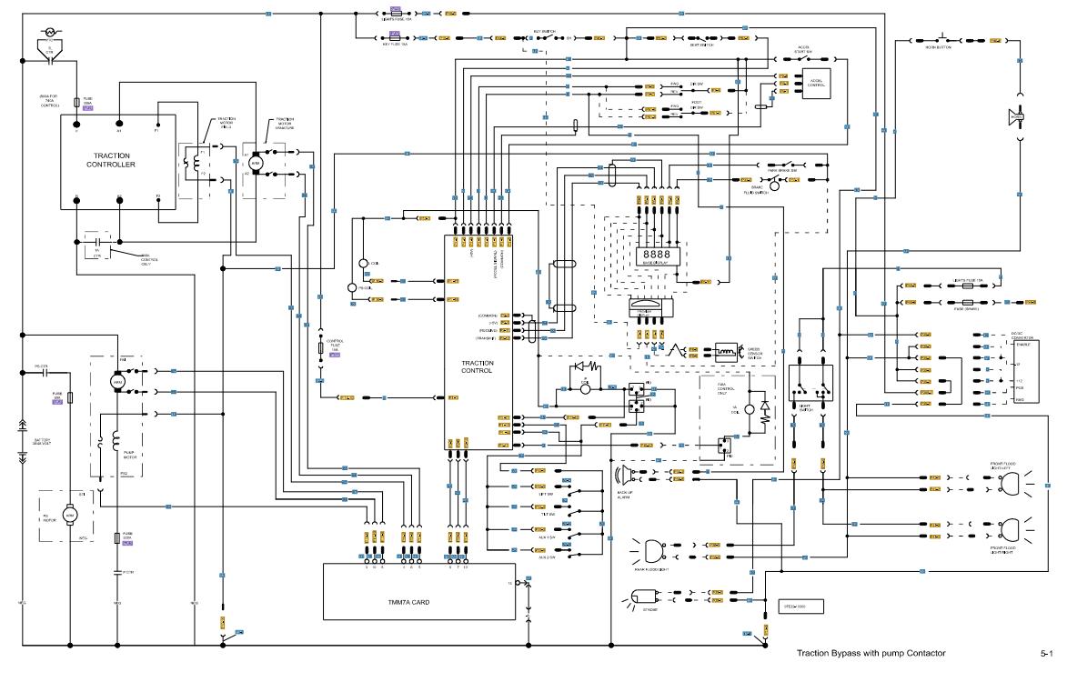 CAT Forklift MCFE EK20K Electrical Diagram 1