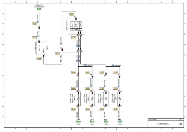 CAT Forklift MCFE GC55K Electrical Hydraulic Diagram 2