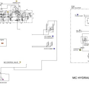 CAT Forklift MCFE GP20CN Electrical Hydraulic Diagram 1
