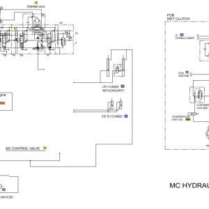 CAT Forklift MCFE GP25NM Electrical Hydraulic Diagram 1