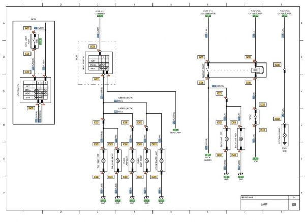 CAT Forklift MCFE GP25NMA Electrical Hydraulic Diagram 3