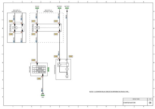 CAT Forklift MCFE GP25S Electrical Diagram 2