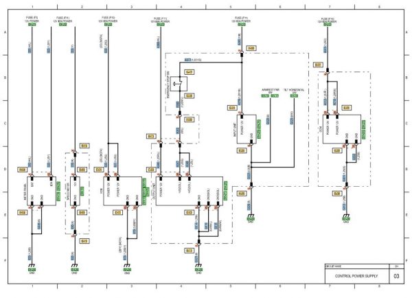 CAT Forklift MCFE GP30NM Electrical Hydraulic Diagram 1
