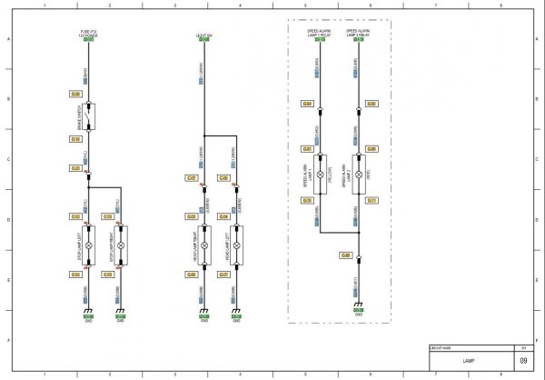 CAT Forklift MCFE GP30NM Electrical Hydraulic Diagram 2