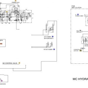 CAT Forklift MCFE P4000 Electrical Hydraulic Diagram 1
