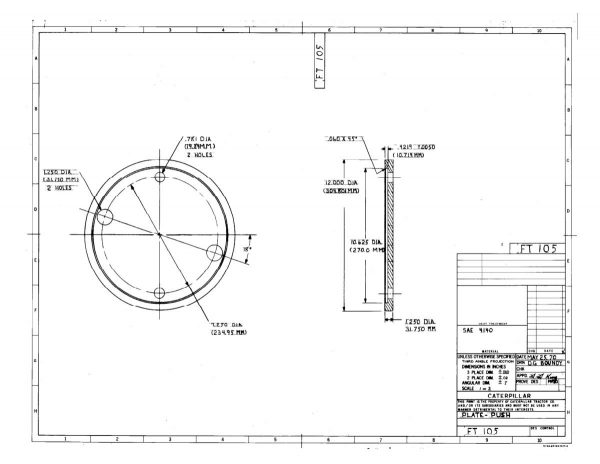 CAT Heavy Equipments FT0101 FT0200 Dimensions EN PDF 1