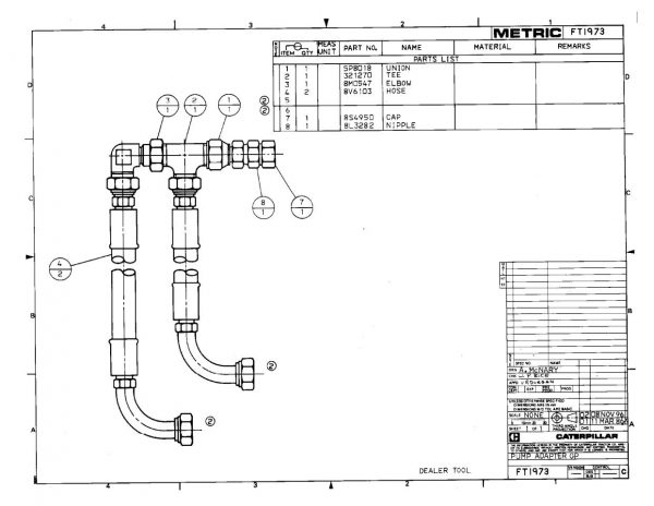 CAT Heavy Equipments FT0101 FT0200 Dimensions EN PDF 3