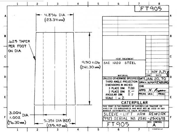 CAT Heavy Equipments FT0904 FT0997 Dimensions EN PDF 3