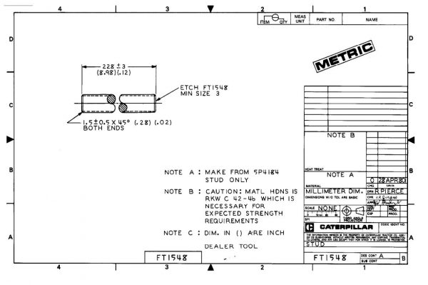 CAT Heavy Equipments FT1513 FT1592 Dimensions EN PDF 1