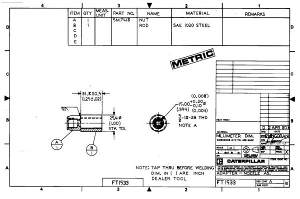 CAT Heavy Equipments FT1513 FT1592 Dimensions EN PDF 2