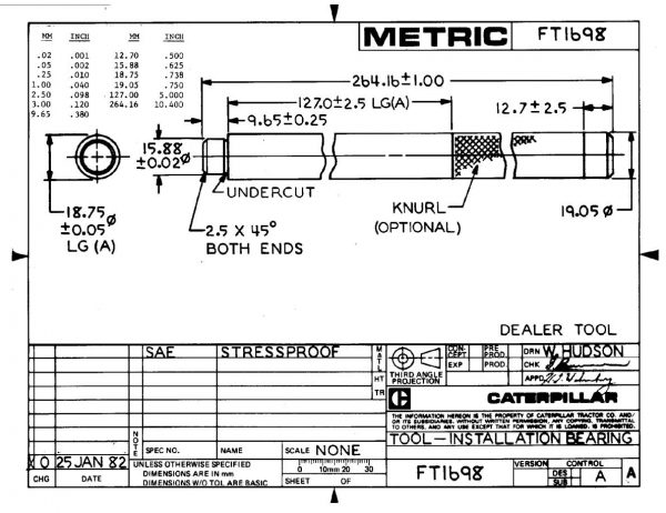 CAT Heavy Equipments FT1615 FT1698 00 Dimensions EN PDF 3