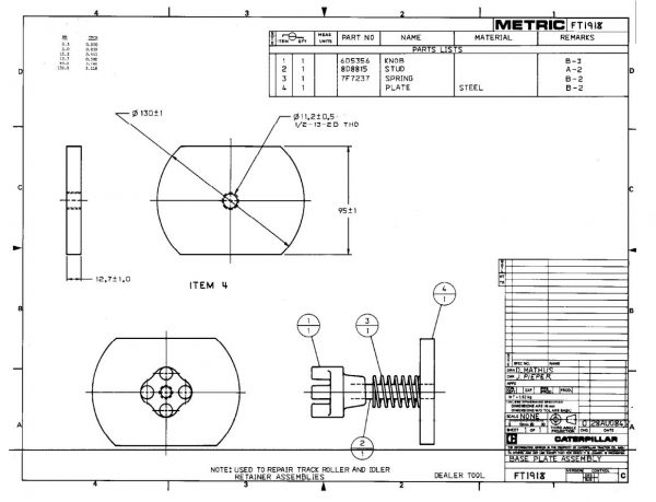 CAT Heavy Equipments FT1906 00 FT1994 Dimensions EN PDF 2