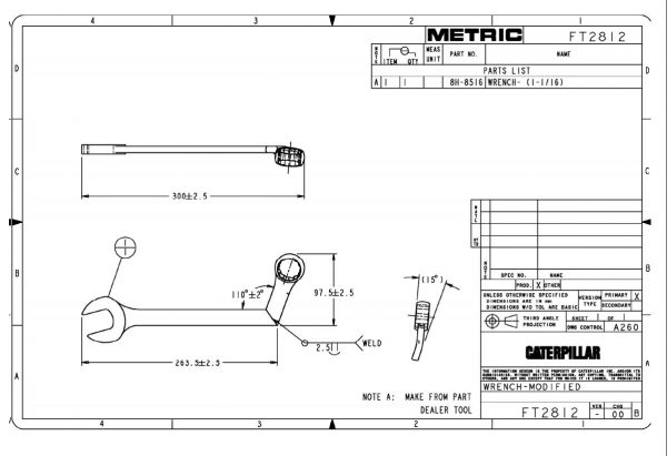 CAT Heavy Equipments FT2802 00 FT2999 Dimensions EN PDF 2