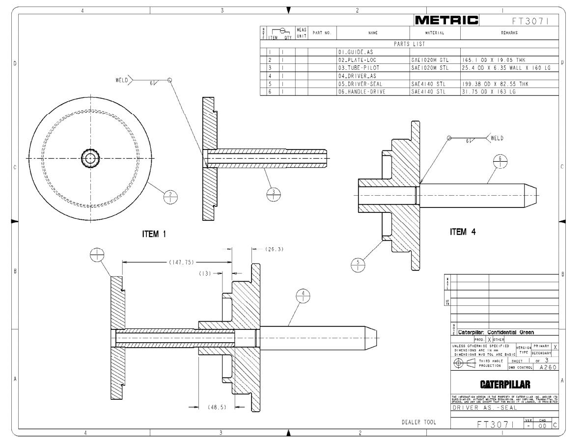 CAT Heavy Equipments FT3050 00 FT3098 01 Dimensions EN PDF 2