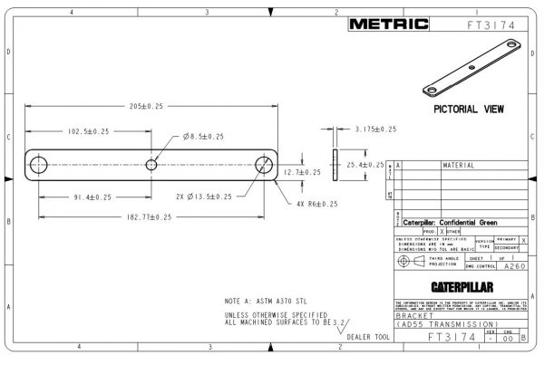 CAT Heavy Equipments FT3150 FT3200 Dimensions EN PDF 2