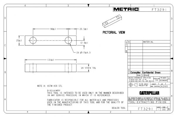 CAT Heavy Equipments FT329 FT0699 01 Dimensions EN PDF 3
