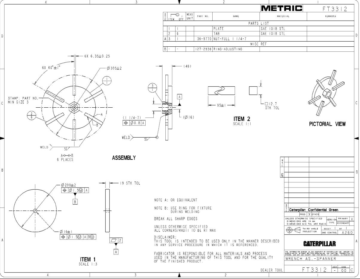 CAT Heavy Equipments FT3301 FT3329 Dimensions EN PDF 1