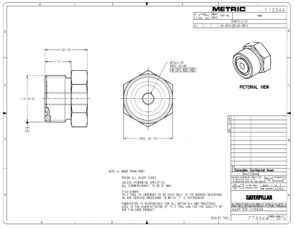 CAT Heavy Equipments FT3330 FT3349 Dimensions EN PDF 1