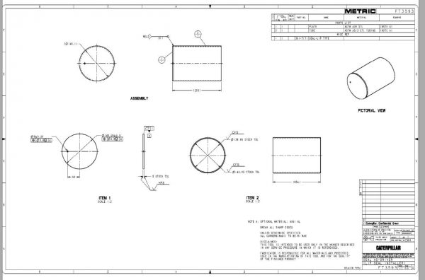 CAT Heavy Equipments FT3581 FT3609 Dimensions EN PDF 1