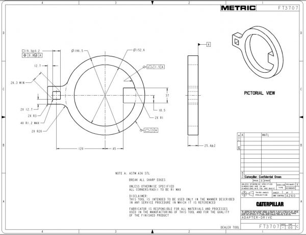 CAT Heavy Equipments FT3690 FT3722 Dimensions EN PDF 3