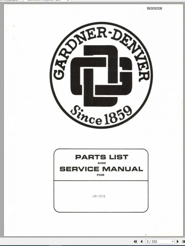 CAT Jumbo Drill MINI BORE JB319 Parts List Service Manual BI009208 1969 1