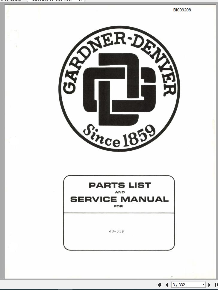 CAT Jumbo Drill MINI BORE JB319 Parts List Service Manual BI009208 1969 1