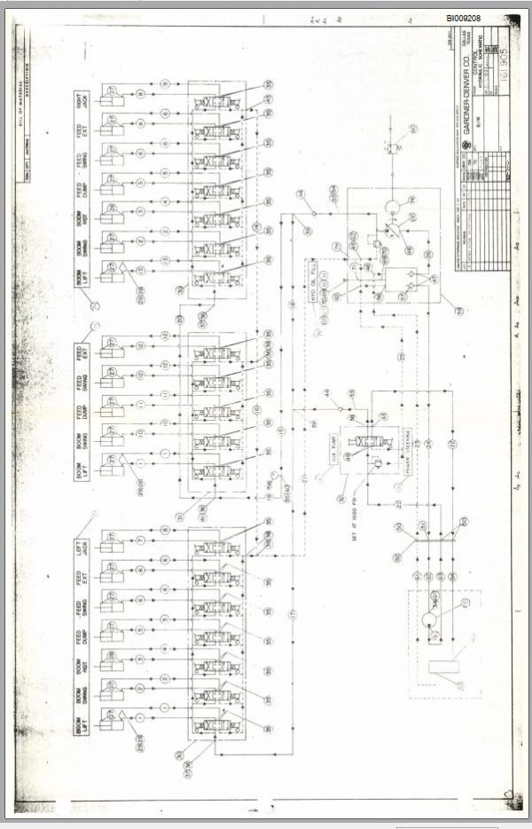 CAT Jumbo Drill MINI BORE JB319 Parts List Service Manual BI009208 1969 3