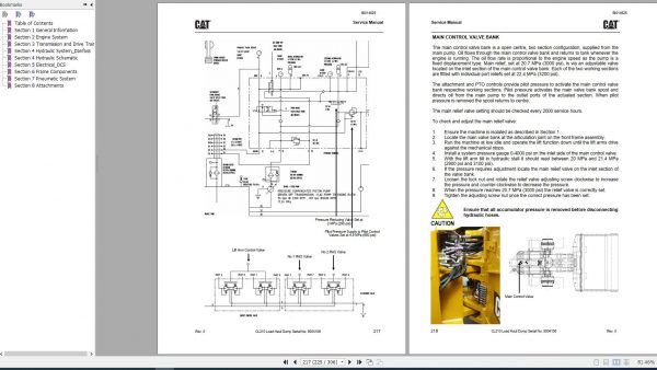 CAT Load Haul Dump CL210 5004106 582256 Service Manual BI014525 2013 3