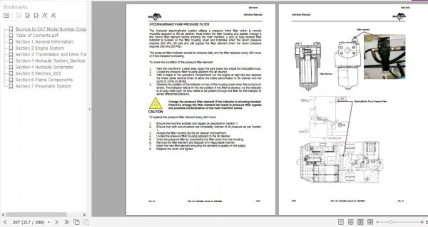 CAT Load Haul Dump CL210 FBL 10 5003806 469741 Service Manual BI014645 2012 3