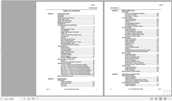 CAT Load Haul Dump CL210 FBL 10 80042 Service Manual BI014677 2010 2