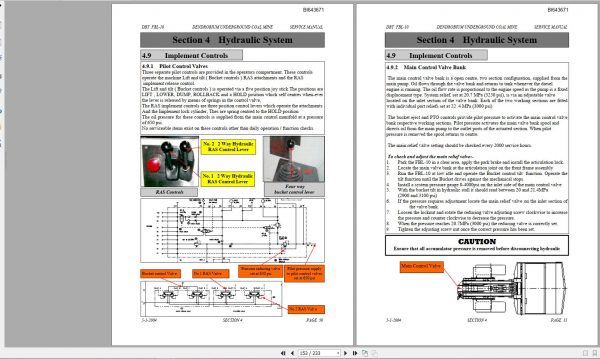 CAT Load Haul Dump CL210 FBL10 500043 Service Manual BI643671 2004 3