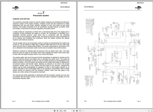 CAT Load Haul Dump CL210 FBL10 5000668 Service Manual BI643624 2012 3