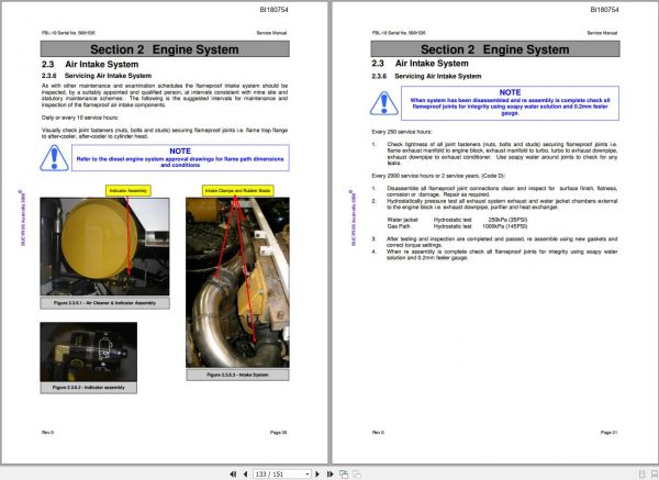 CAT Load Haul Dump CL210 FBL10 5001535 Service Manual BI180754 2008 3