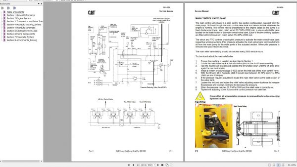 CAT Load Haul Dump CL215 5004058 541767 Service Manual BI014538 2013 EN ZH 4