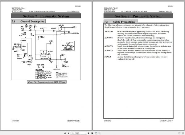 CAT Load Haul Dump CL215 9001 Service Manual BI014694 2004 2