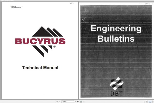 CAT Longwall Component DBT Engineering Bulletins Service Manual BI377421 2003 1