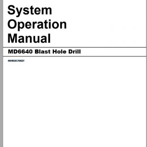 CAT MD6640 2C70X27 Rotary Blasthole Drills Operation Manual BI006818 2012 1
