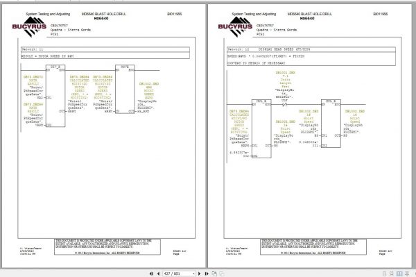 CAT MD6640 2U70T57 Rotary Blasthole Drills Operation Test 3