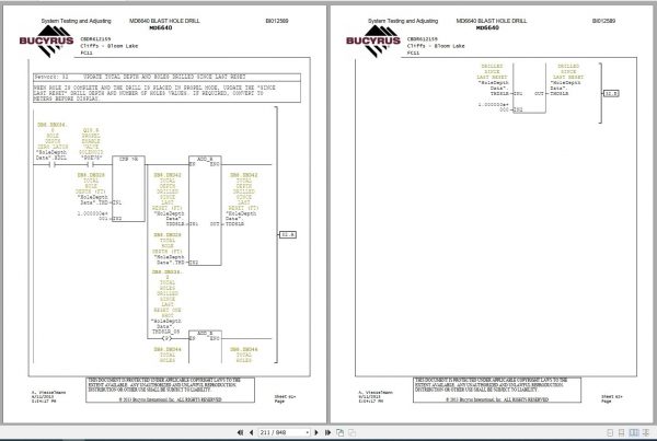 CAT MD6640 DR612159 Rotary Blasthole Drills Operation Testing