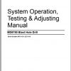 CAT MD6750 2Z71A16Rotary Blasthole Drills Operation Testing Adjusting Manual BI012518 2013 1