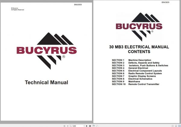 CAT Miner Bolter CM845 30MB3 154355 Electrical Service Manual M01342 BI643659 2009 1