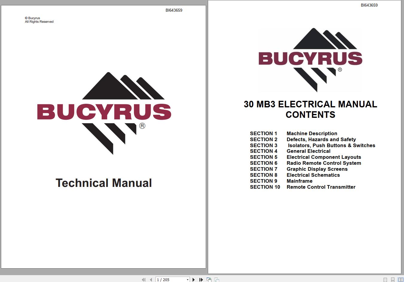 CAT Miner Bolter CM845 30MB3 154355 Electrical Service Manual M01342 BI643659 2009 1