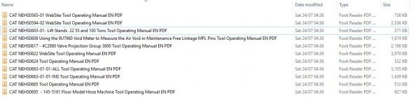 CAT NEHS0565 01 to NEHS0695 Tool Operating Manual 1