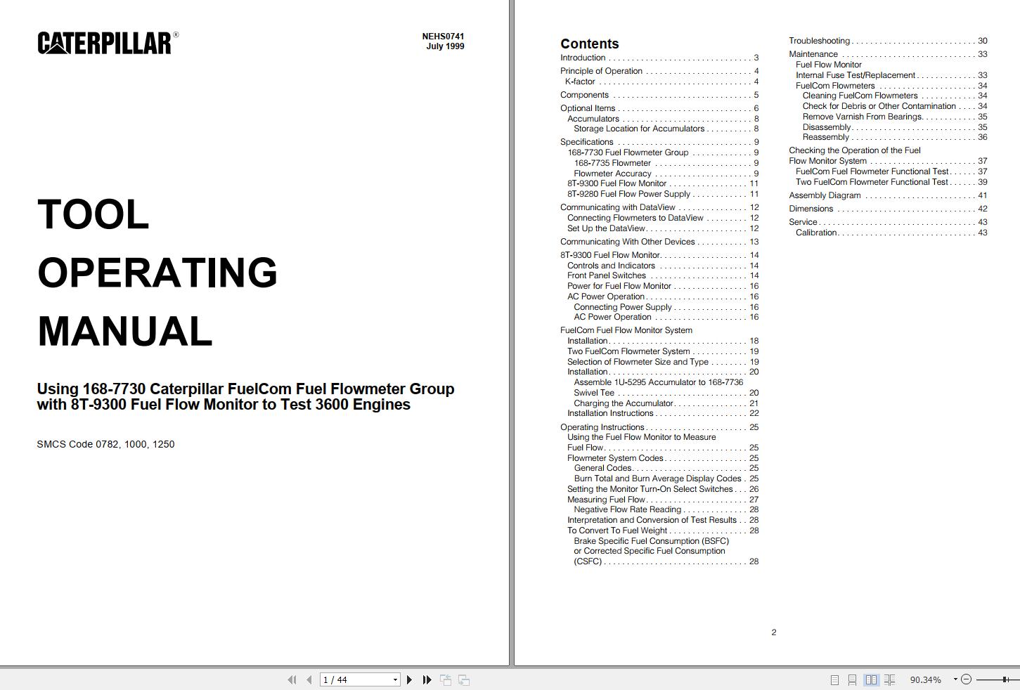 CAT NEHS0701 01 to NEHS0872 03 Tool Operating Manual 2
