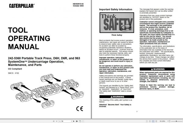 CAT NEHS0908 02 to NEHS0998 Tool Operating Manual 2
