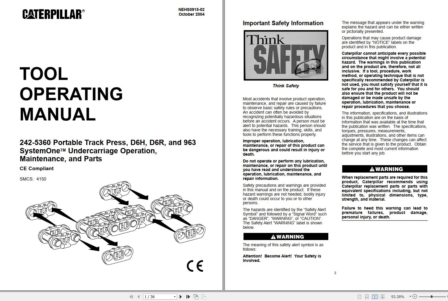 CAT NEHS0908 02 to NEHS0998 Tool Operating Manual 2