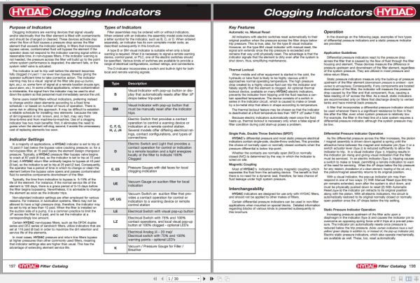 CAT Roof Support Carrier Hydac Clogging Indicators VC0073 Service Manual BI620241 1